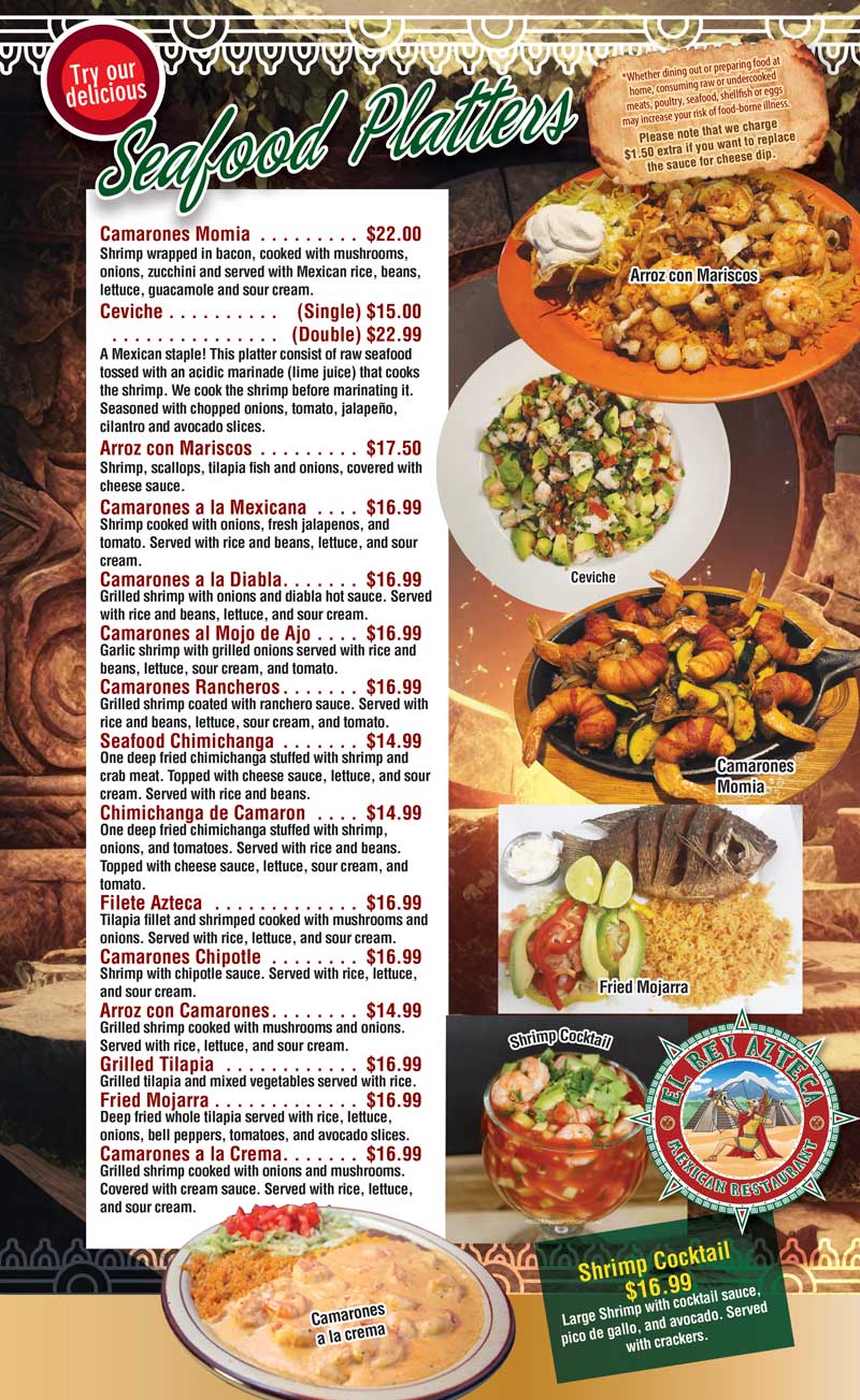 El Rey Azteca Mexican Restaurant Delicious Mexican food in Knoxville